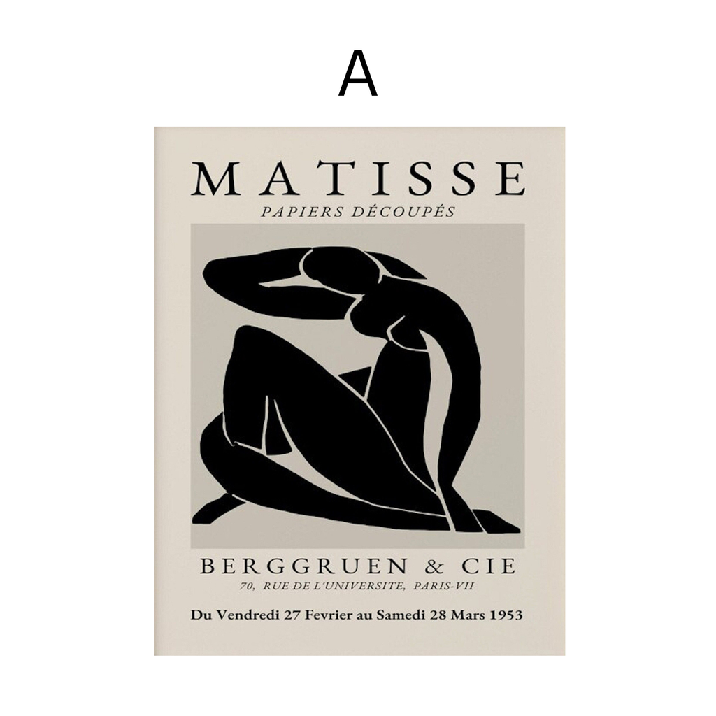 Abstraktes Poster im Matisse-inspirierten Stil – Modernes Wandbild für Wohnzimmer & Schlafzimmer · Ästhetische Wanddeko ohne Rahmen