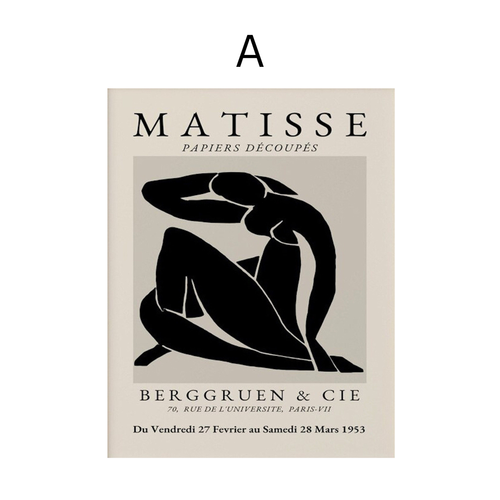 Matisse-Poster, abstrakt als Deko-Print ohne Rahmen