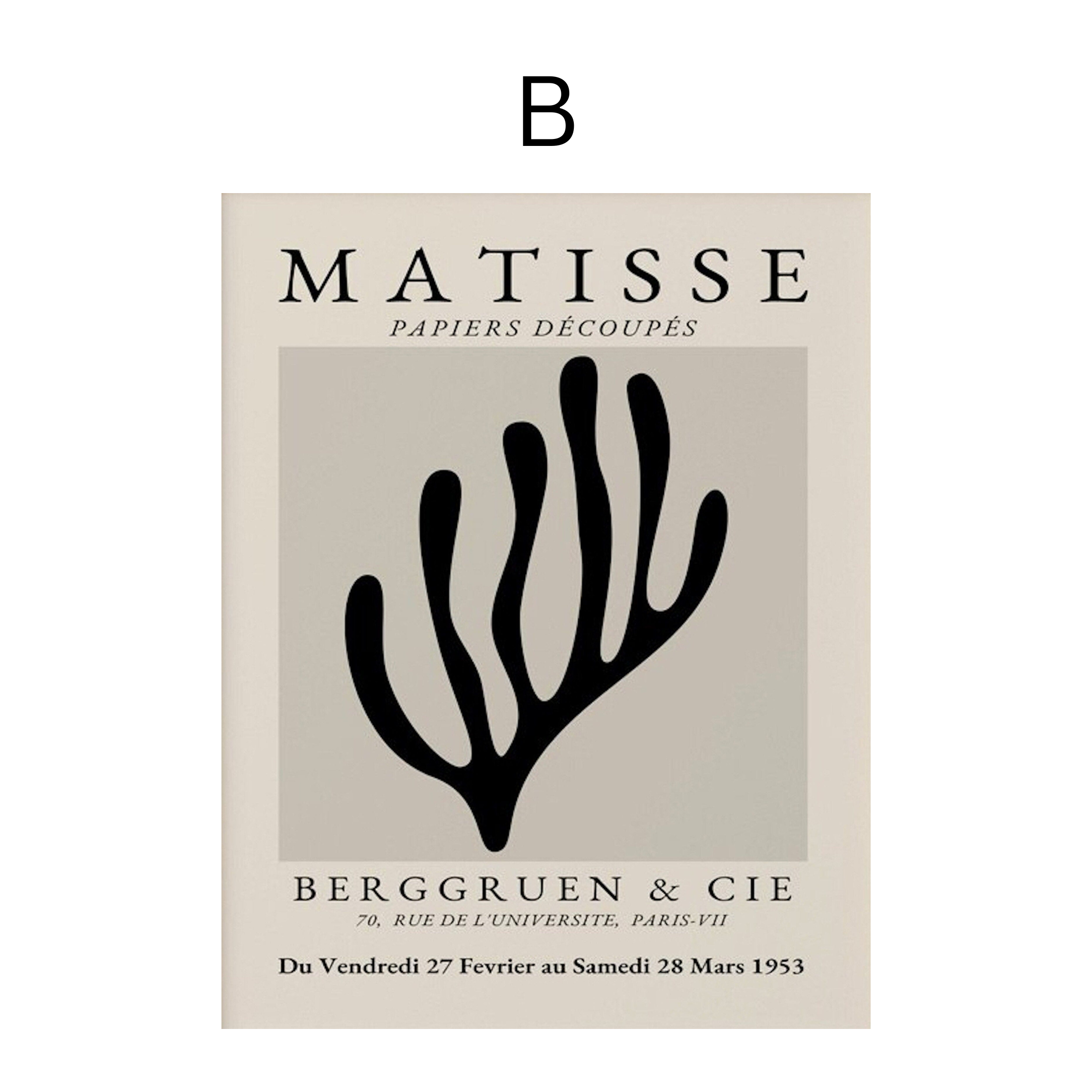 Matisse-Poster, abstrakt als Deko-Print ohne Rahmen