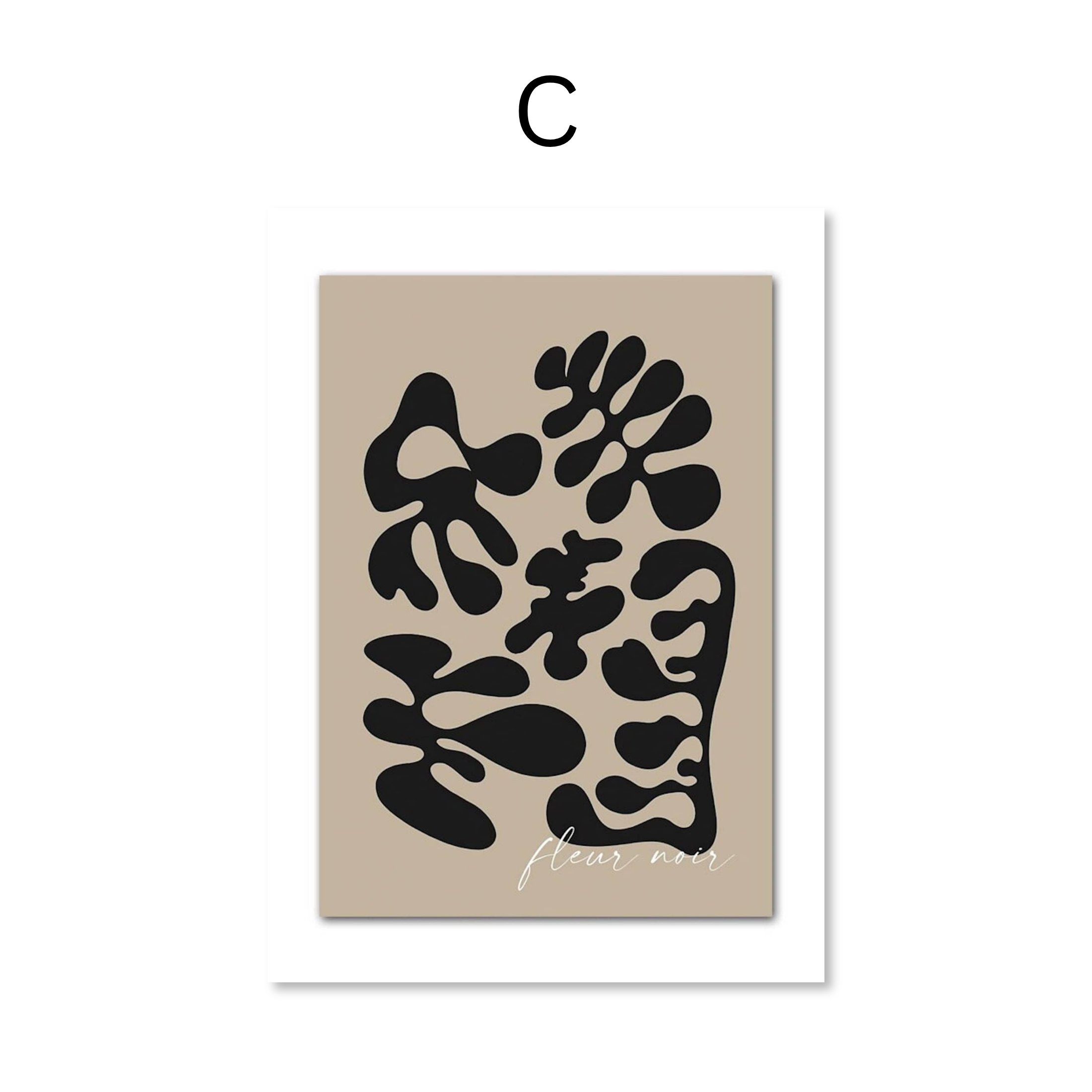Poster Abstrakt Galerie Wand als Deko Print ohne Rahmen