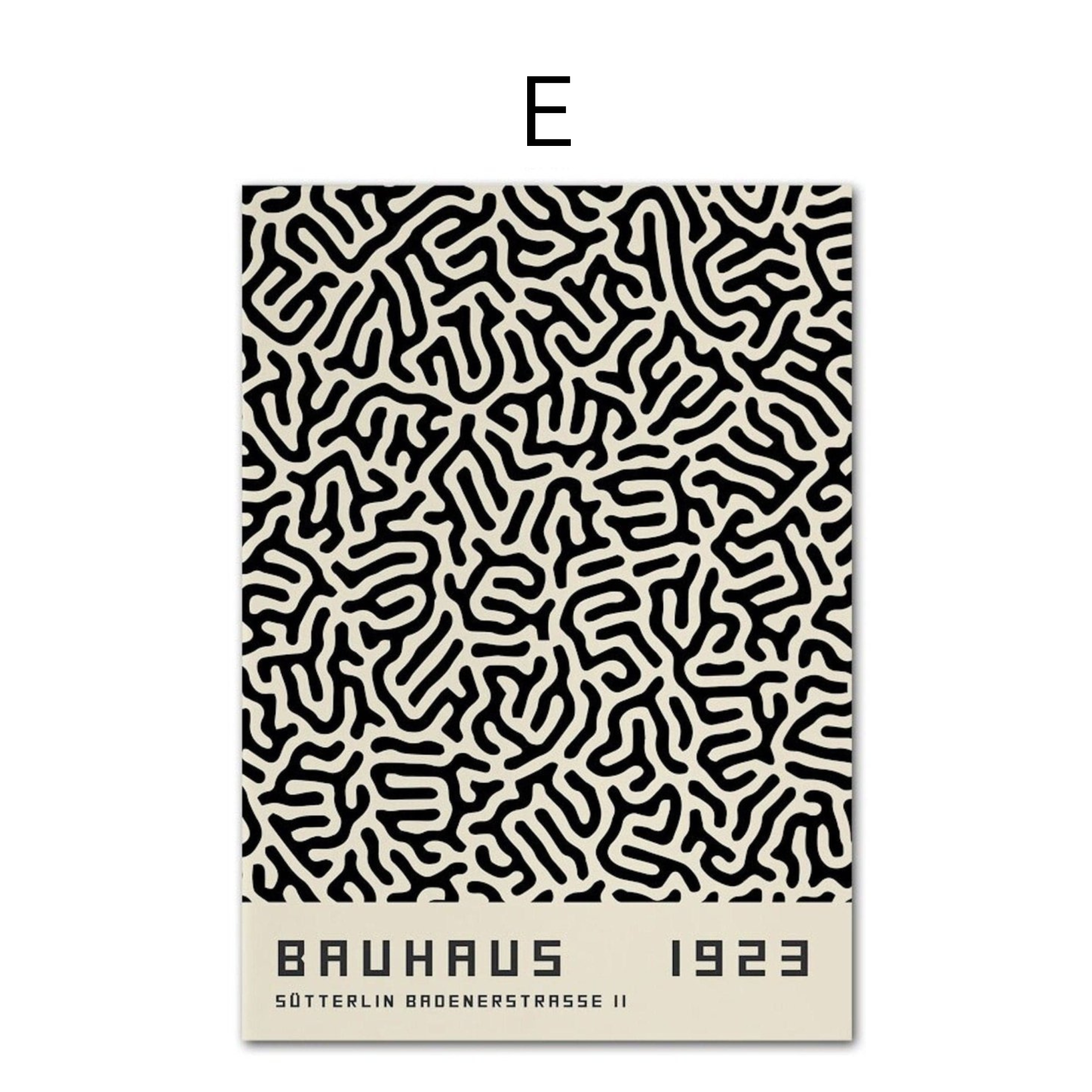 Poster Bauhaus Auge mit verschiedenen Formen und Mustern als Deko Print ohne Rahmen
