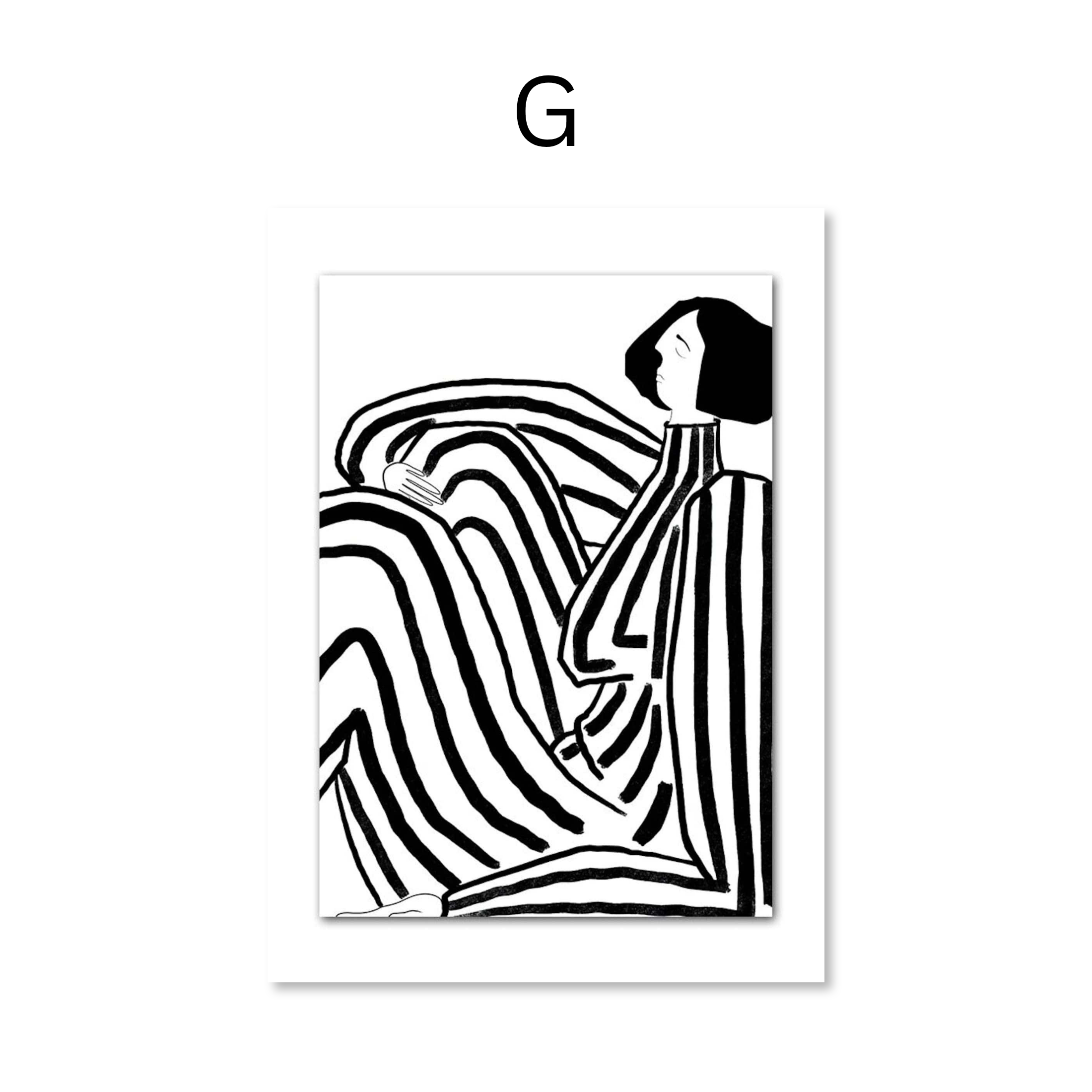 Poster Abstrakt Galerie Wand als Deko Print ohne Rahmen