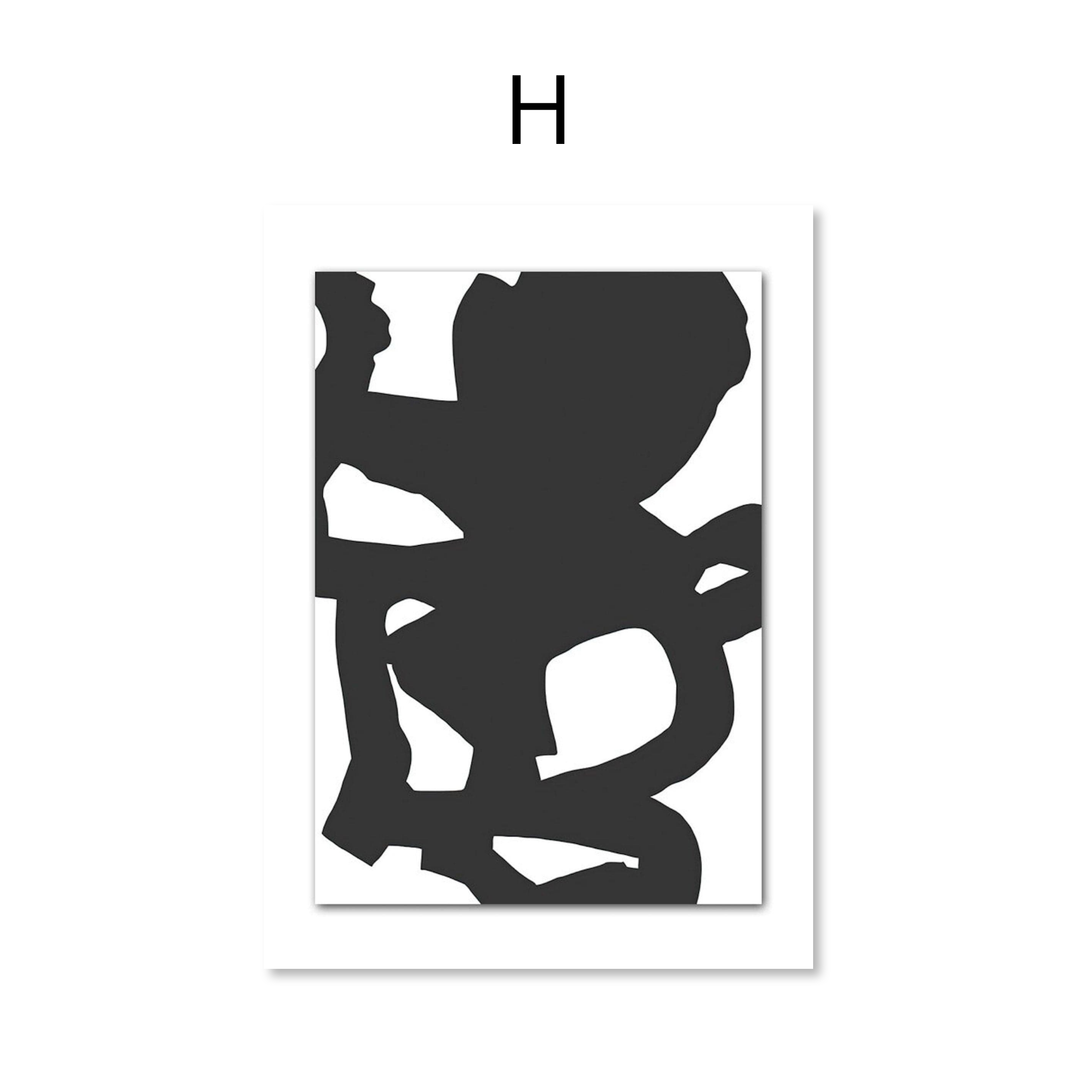 Poster Abstrakt Galerie Wand als Deko Print ohne Rahmen