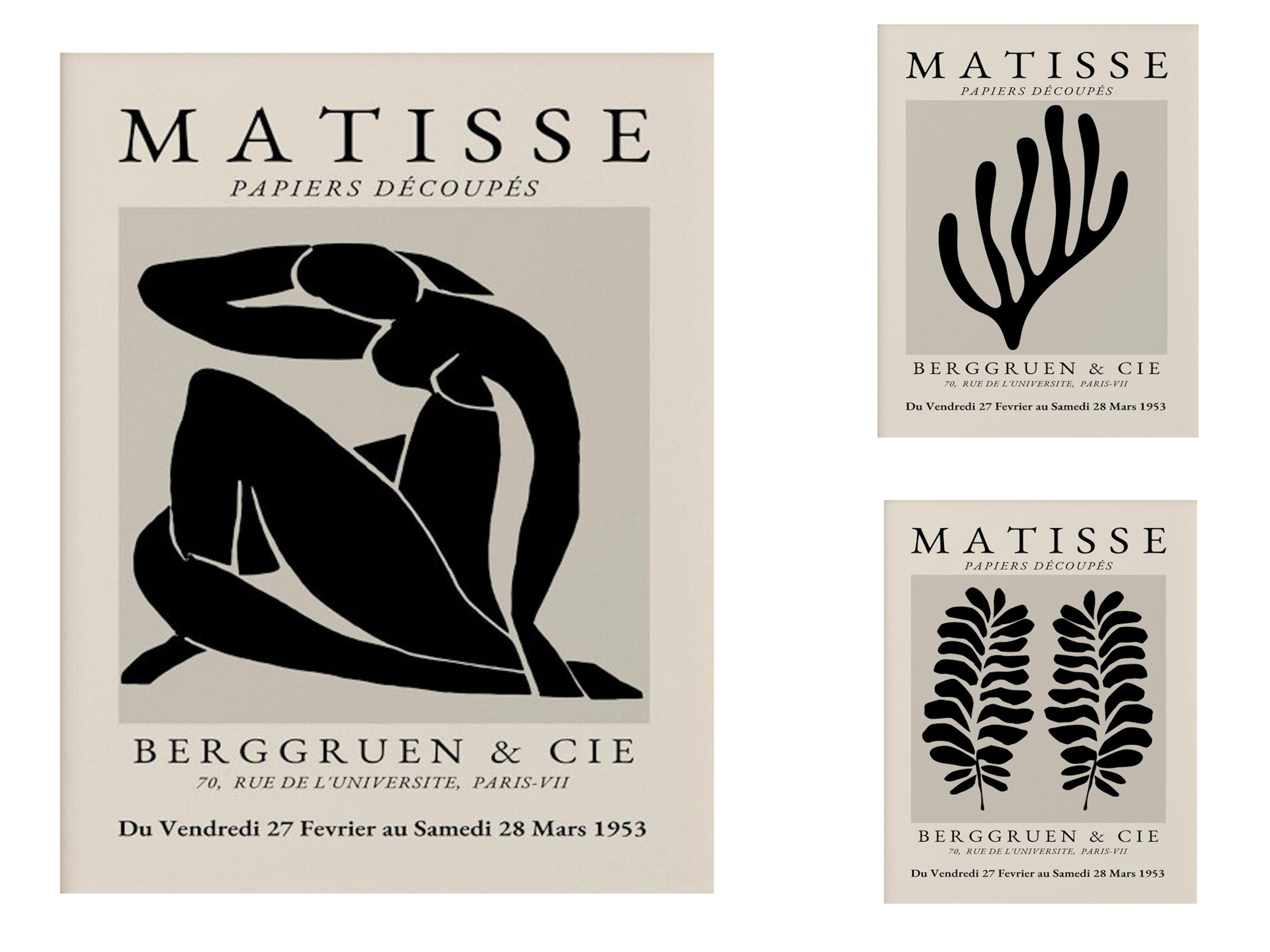Matisse-Poster, abstrakt als Deko-Print ohne Rahmen
