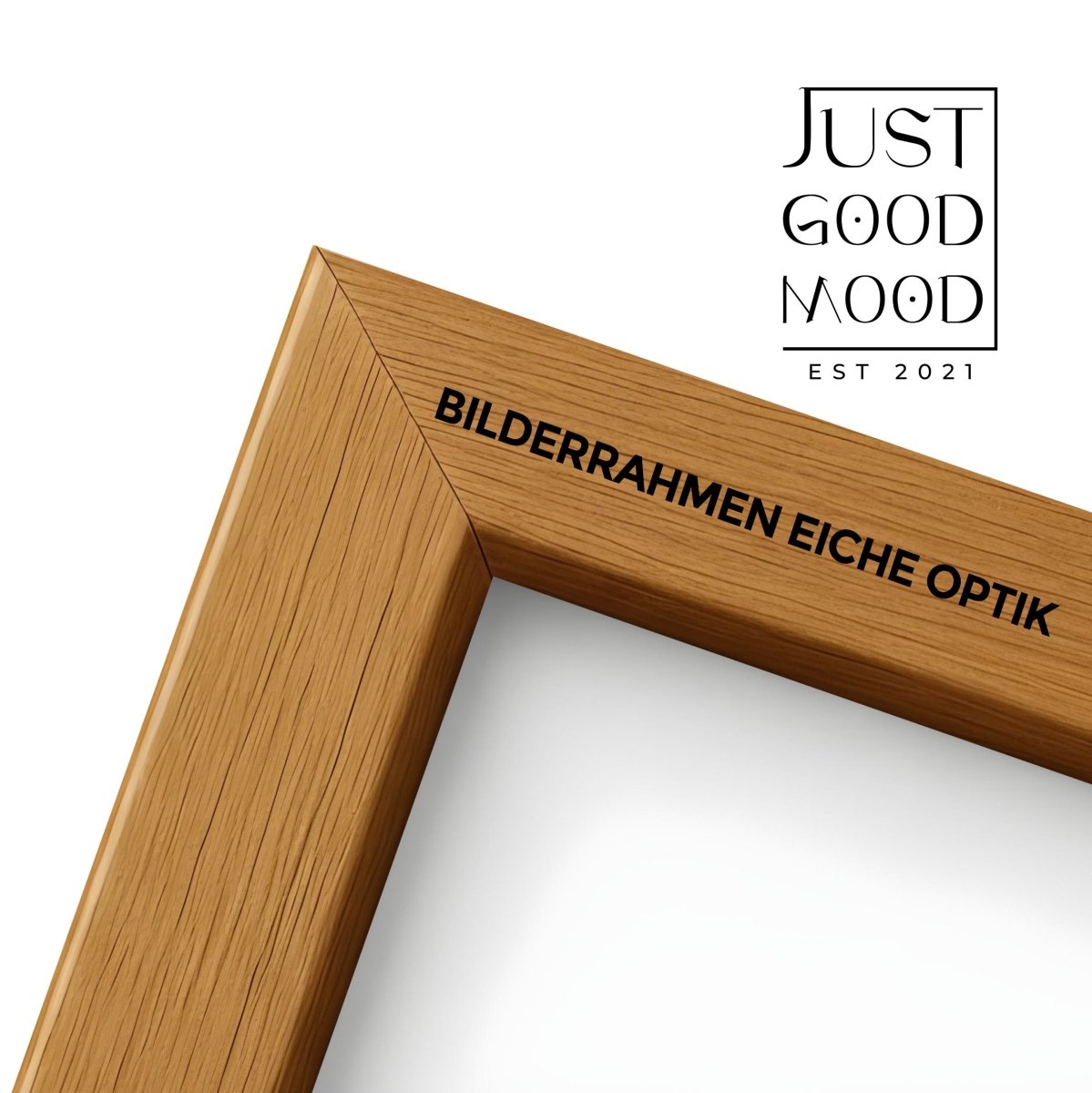 Picture Frame made of sturdy MDF Wood with Acrylic Glass – White Black Maple Oak · with free Nails