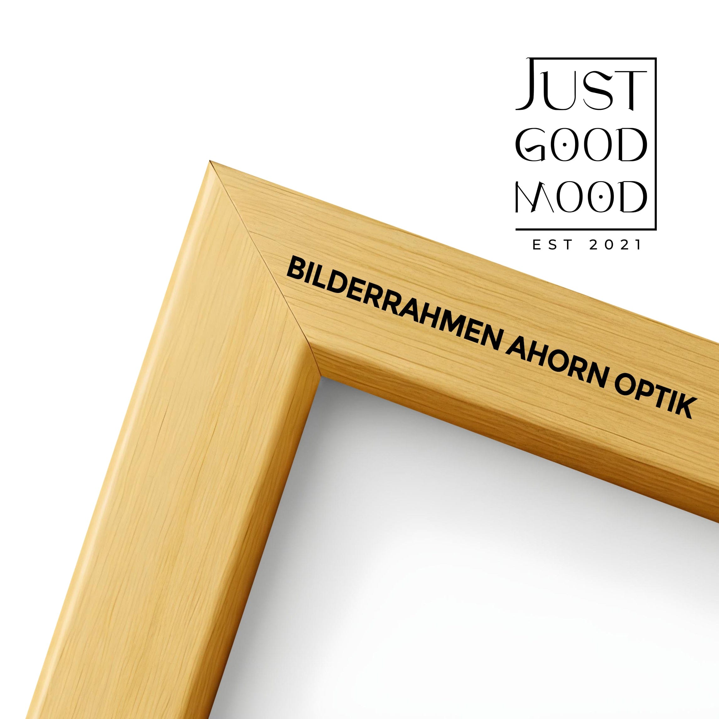 Picture Frame made of sturdy MDF Wood with Acrylic Glass – White Black Maple Oak · with free Nails