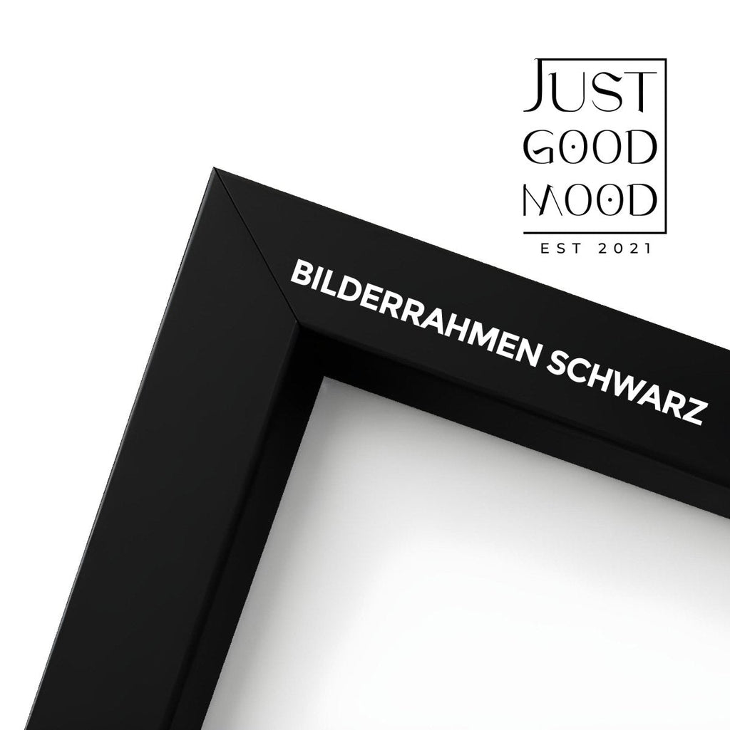 Bilderrahmen Holz modern mit Acrylglas – Stabiler MDF Rahmen in Weiß, Schwarz, Ahorn & Eiche inkl. Nägel
