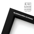 Bilderrahmen Holz modern mit Acrylglas – Stabiler MDF Rahmen in Weiß, Schwarz, Ahorn & Eiche inkl. Nägel