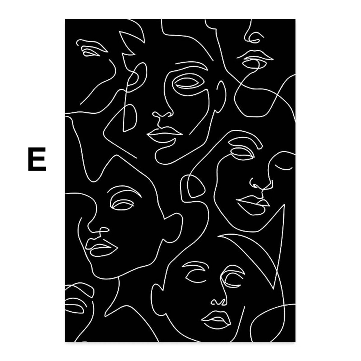 Poster Abstrakt Boho mit Linien und geometrischen Formen als Deko-Print ohne Rahmen