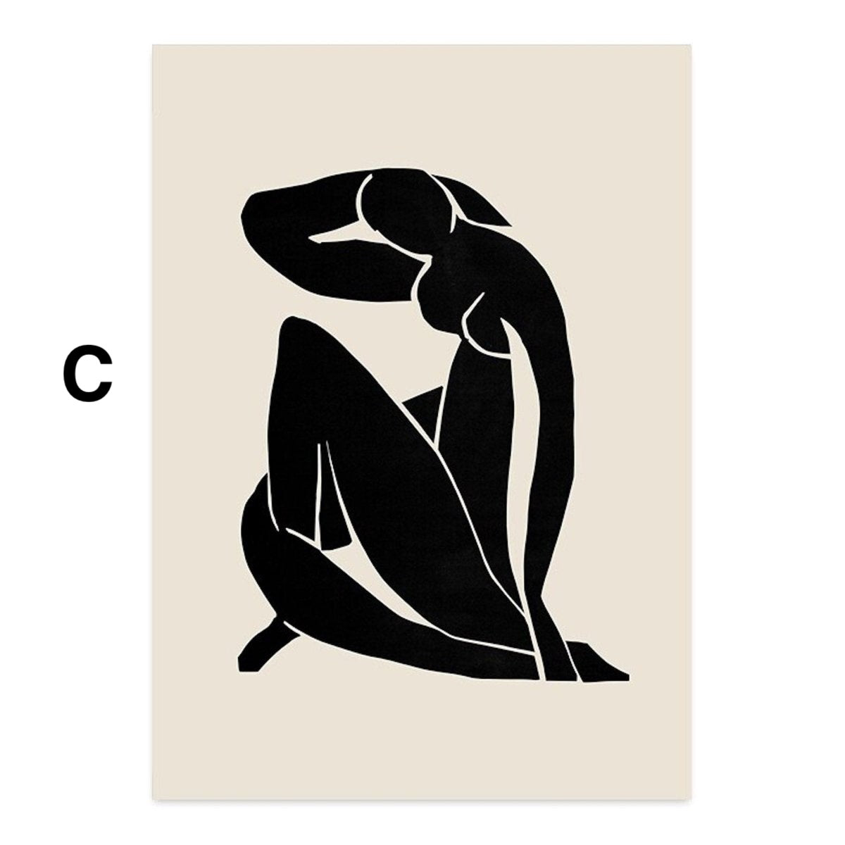 Poster Abstrakt Boho mit Linien und geometrischen Formen als Deko-Print ohne Rahmen