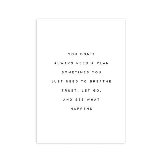 Poster Abstrakt Schwarz Beige · Inspirierende Zitate · Wandbilder Wohnzimmer & Schlafzimmer · Deko Bilder · ohne Rahmen