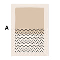 Poster abstrakte Formen Beige Braun Linien Punkte – Modernes Wandbild für Wohnzimmer & Schlafzimmer · Ästhetische Wanddeko ohne Rahmen