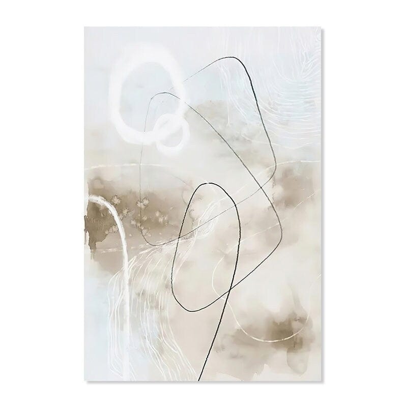 Poster Boho abstrakt geometrische Formen – Modernes Wandbild für Wohnzimmer & Schlafzimmer · Ästhetische Wanddeko ohne Rahmen