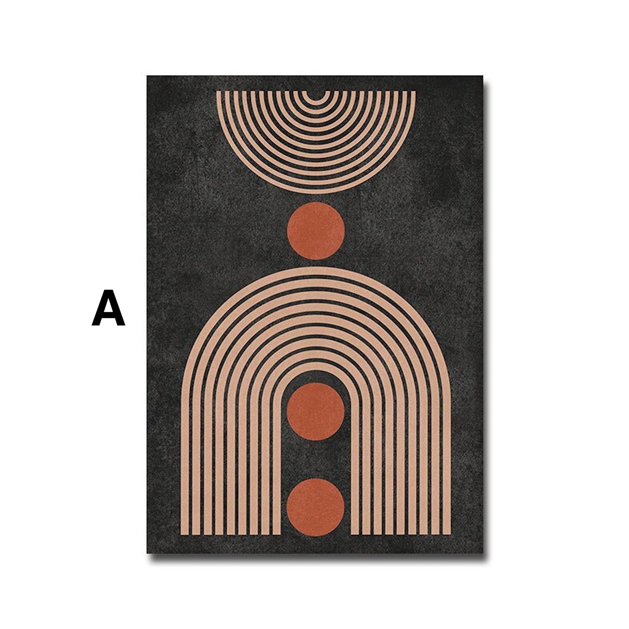 Poster Boho geometrische Formen Kreise Linien – Modernes Wandbild für Wohnzimmer & Schlafzimmer · Ästhetische Wanddeko ohne Rahmen