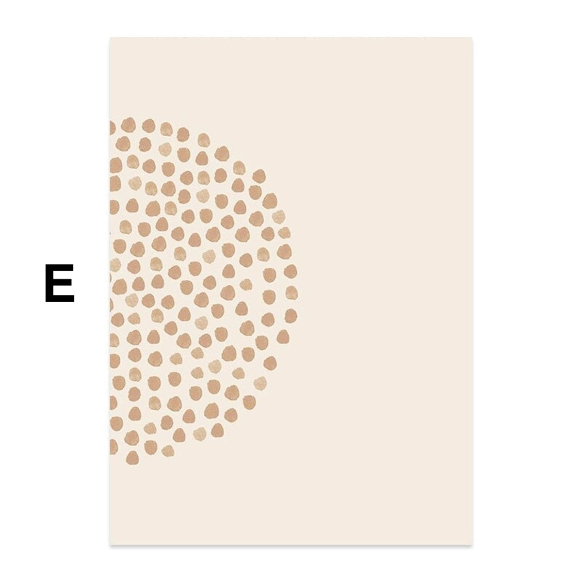 Poster Boho Halbkreise Linien – Modernes Wandbild für Wohnzimmer & Schlafzimmer · Ästhetische Wanddeko ohne Rahmen