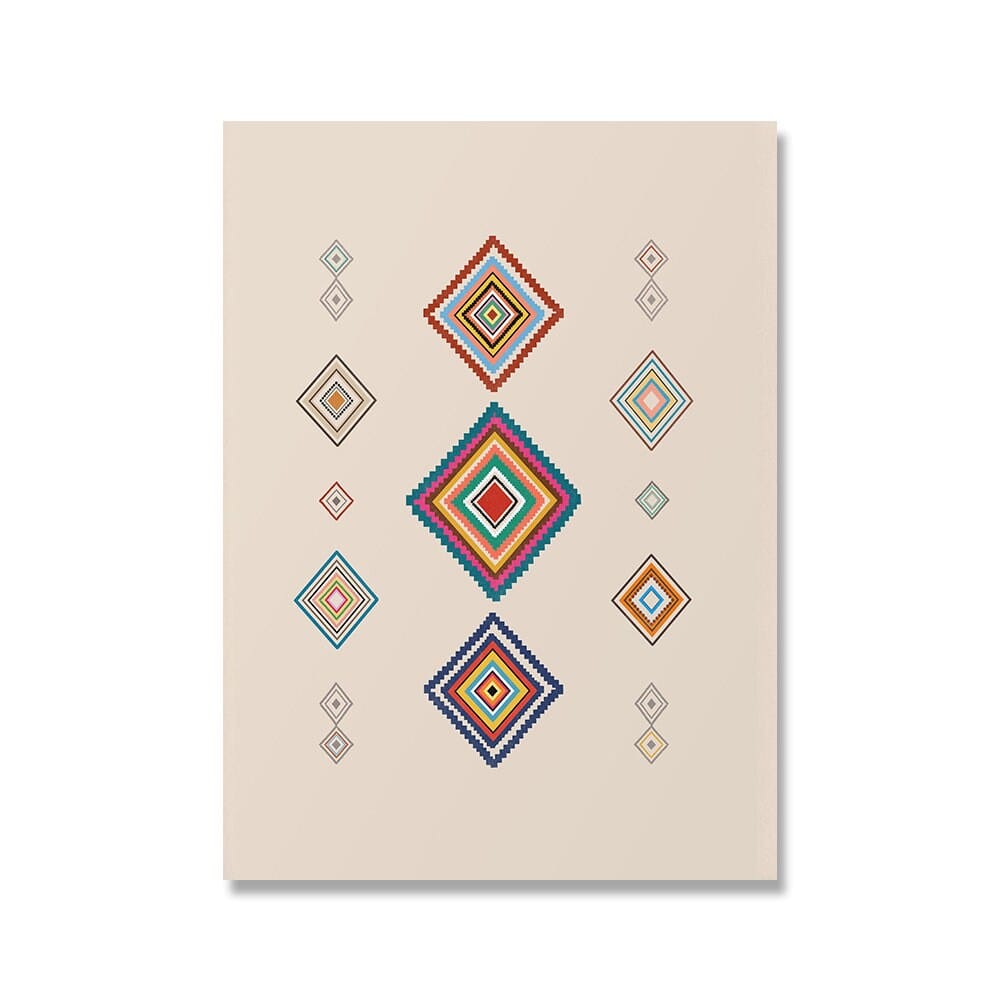 Poster Hand der Fatima Boho marokkanisch – Orientalisches Wandbild für Wohnzimmer & Schlafzimmer · Ästhetische Wanddeko ohne Rahmen