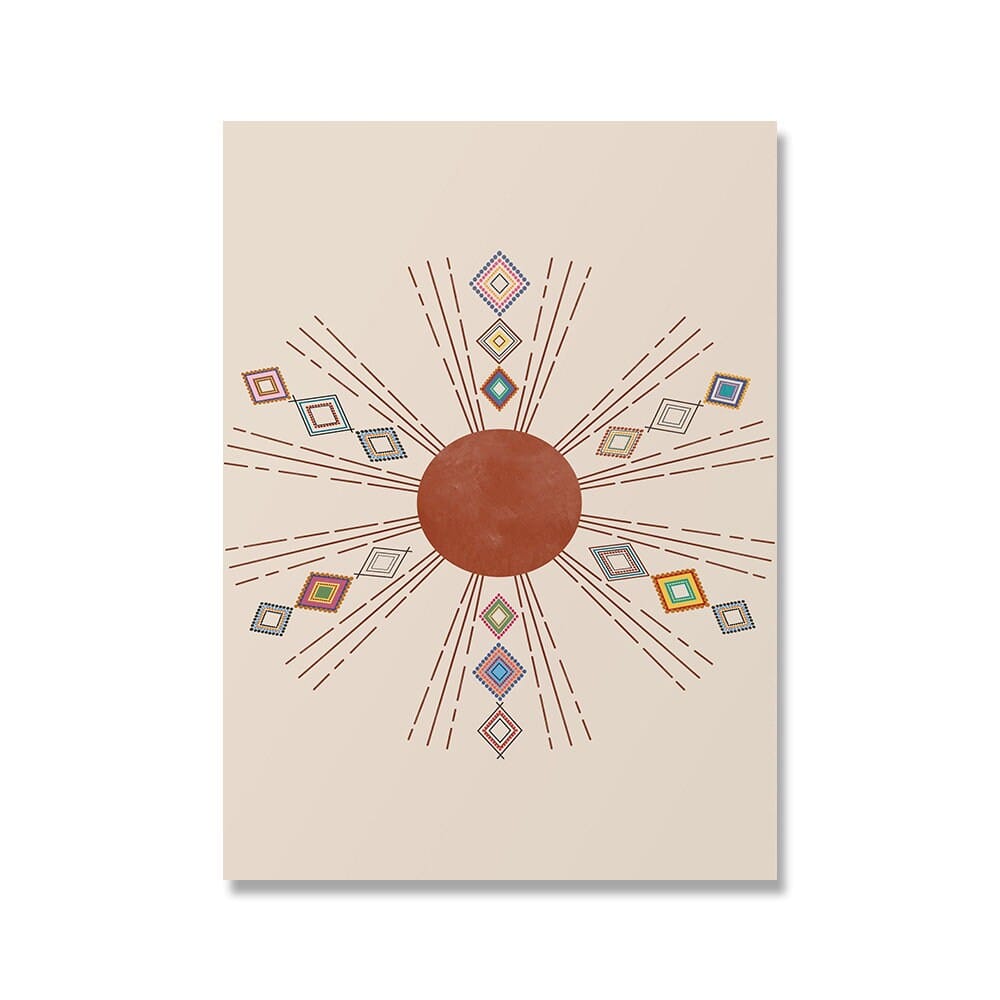 Poster Hand der Fatima Boho marokkanisch – Orientalisches Wandbild für Wohnzimmer & Schlafzimmer · Ästhetische Wanddeko ohne Rahmen