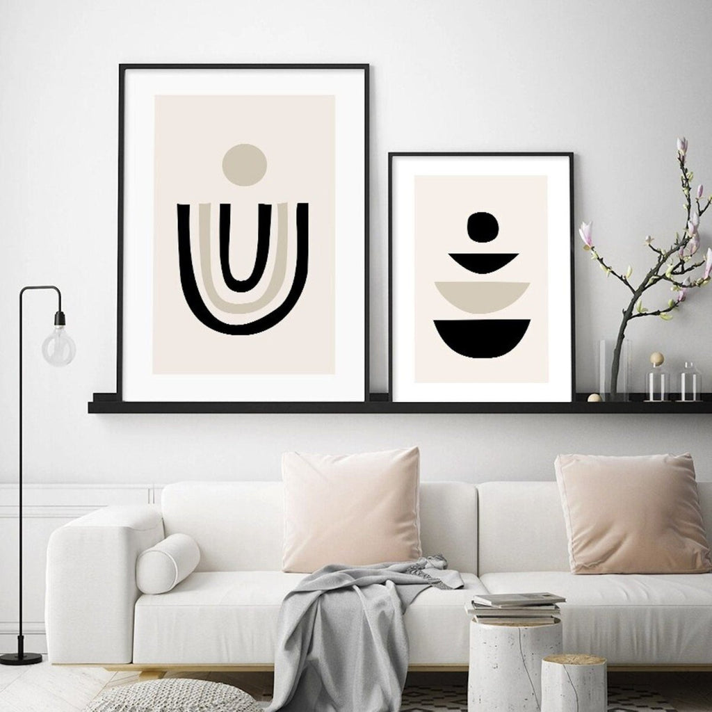 Poster Boho Model Hut abstrakt – Modernes Wandbild für Wohnzimmer & Schlafzimmer · Ästhetische Wanddeko ohne Rahmen