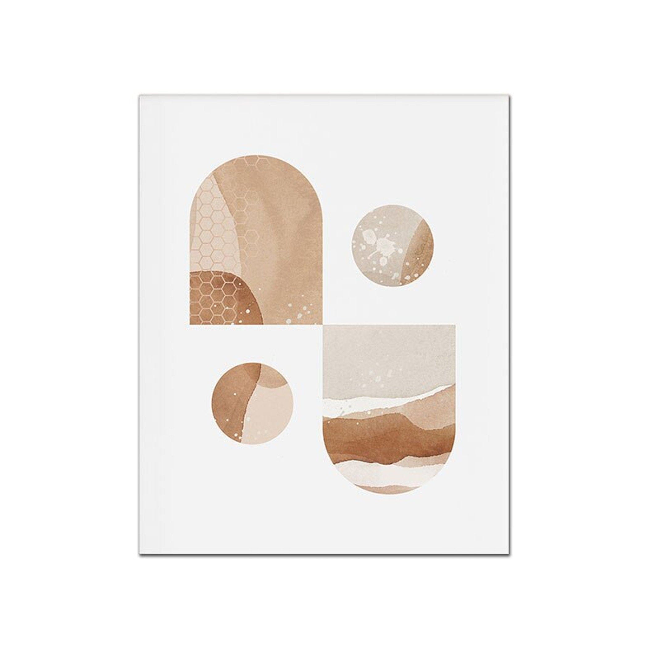 Poster Botanik Bogen Blumen – Ästhetisches Wandbild für Wohnzimmer & Schlafzimmer · Gallery Wall Deko · Kunstdruck ohne Rahmen
