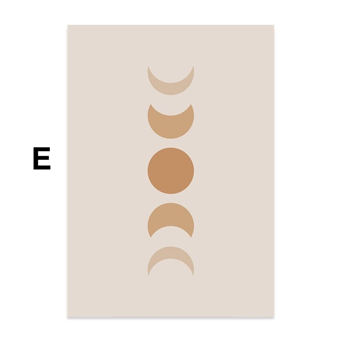 Poster Gallery Art Circle and Body Shapes as Decorative Print without Frame