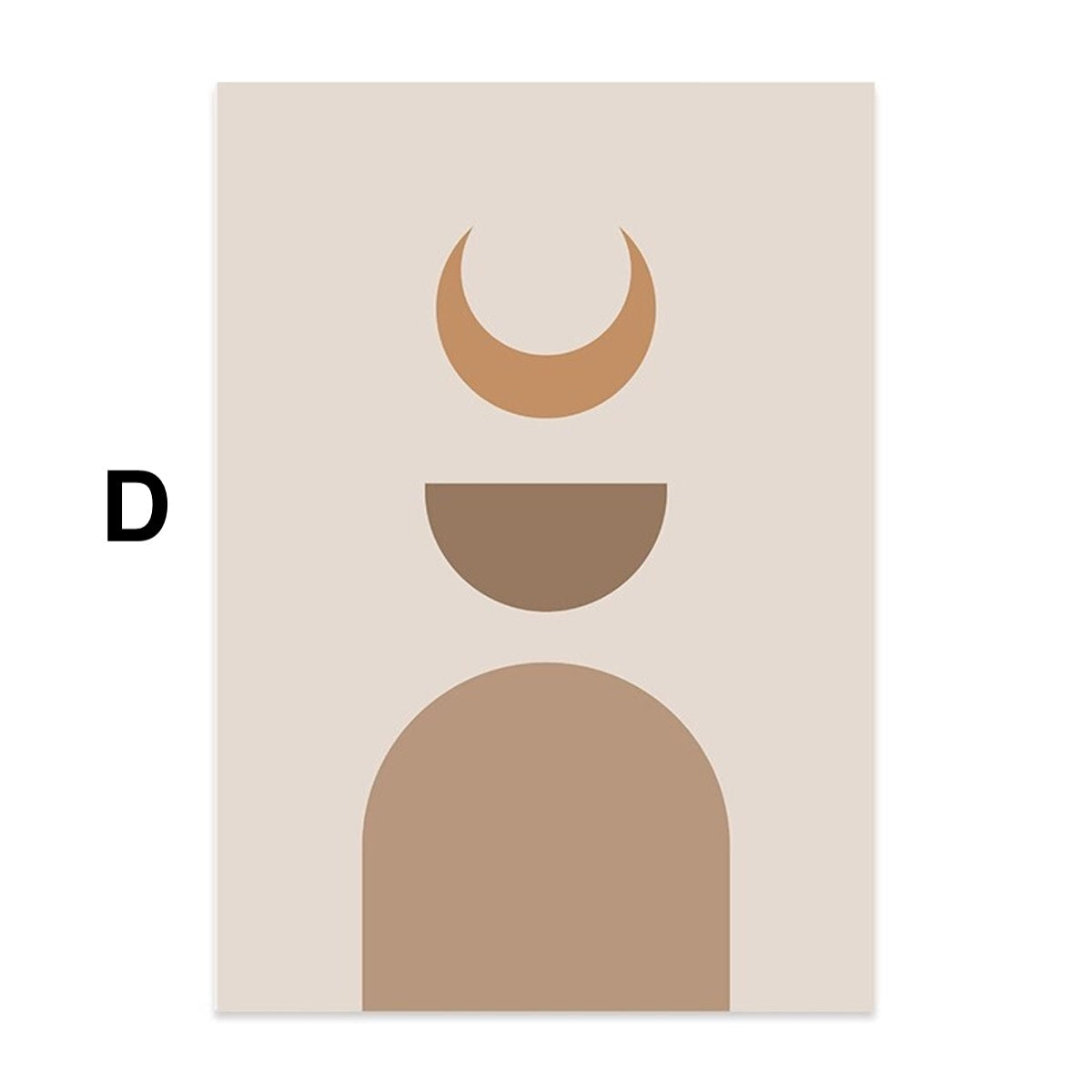 Poster Gallery Art Circle and Body Shapes as Decorative Print without Frame