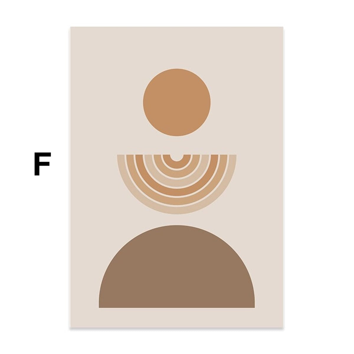 Poster Gallery Art Circle and Body Shapes as Decorative Print without Frame