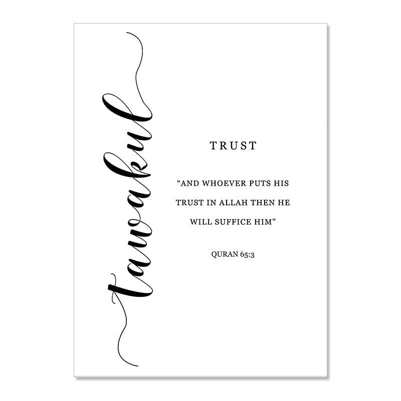 Poster Geduld Dankbarkeit Gebet · Wandbilder Wohnzimmer & Schlafzimmer · Deko Print Bilder · ohne Rahmen