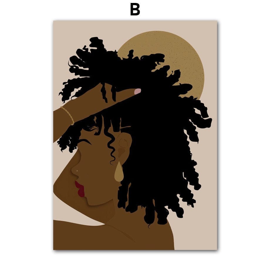 Poster Hip Hop Schmuck Mode Mädchen Schwarz – Urbanes Wandbild für Wohnzimmer & Schlafzimmer · Street Art Deko ohne Rahmen