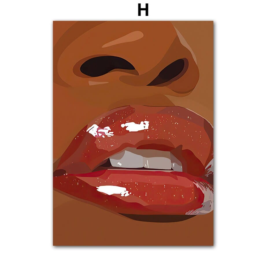 Poster Hip Hop Schmuck Mode Mädchen Schwarz – Urbanes Wandbild für Wohnzimmer & Schlafzimmer · Street Art Wanddeko ohne Rahmen