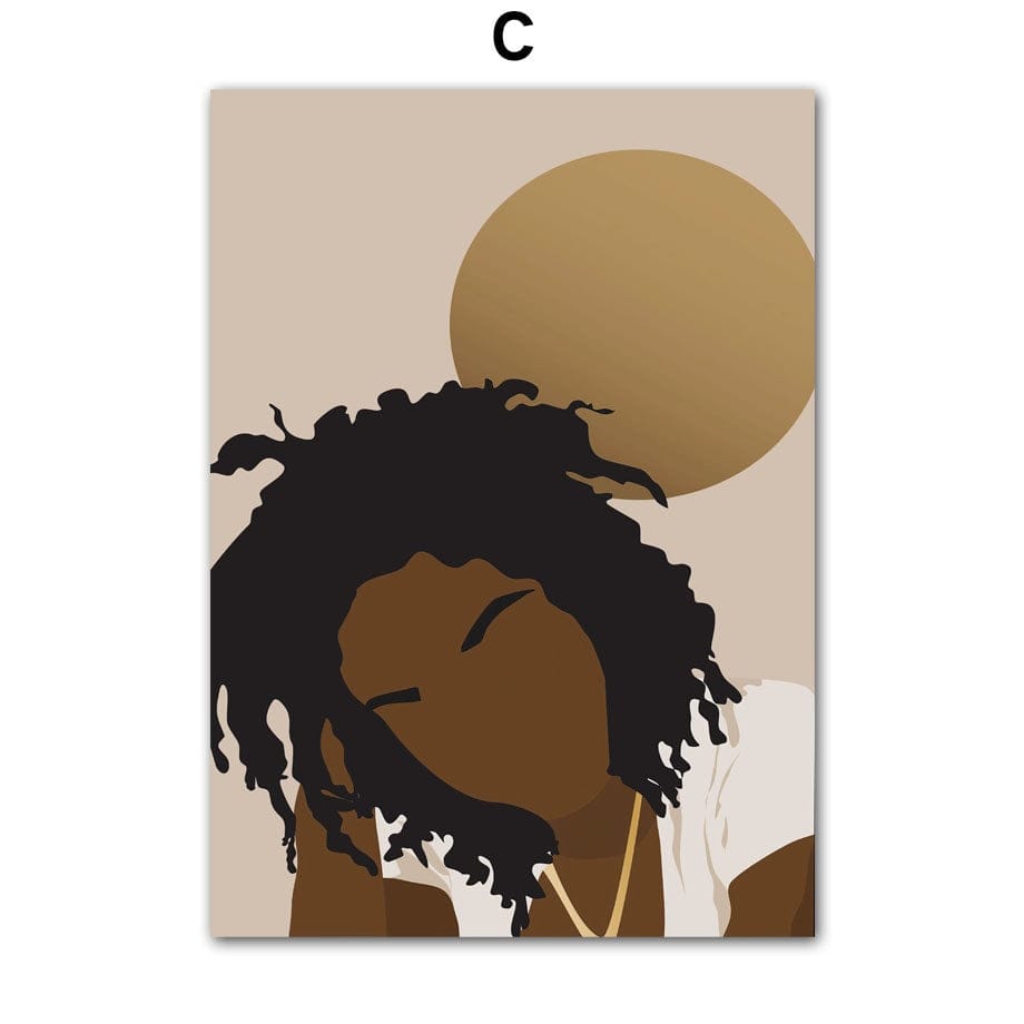 Poster Hip Hop Schmuck Mode Mädchen Schwarz – Urbanes Wandbild für Wohnzimmer & Schlafzimmer · Street Art Deko ohne Rahmen