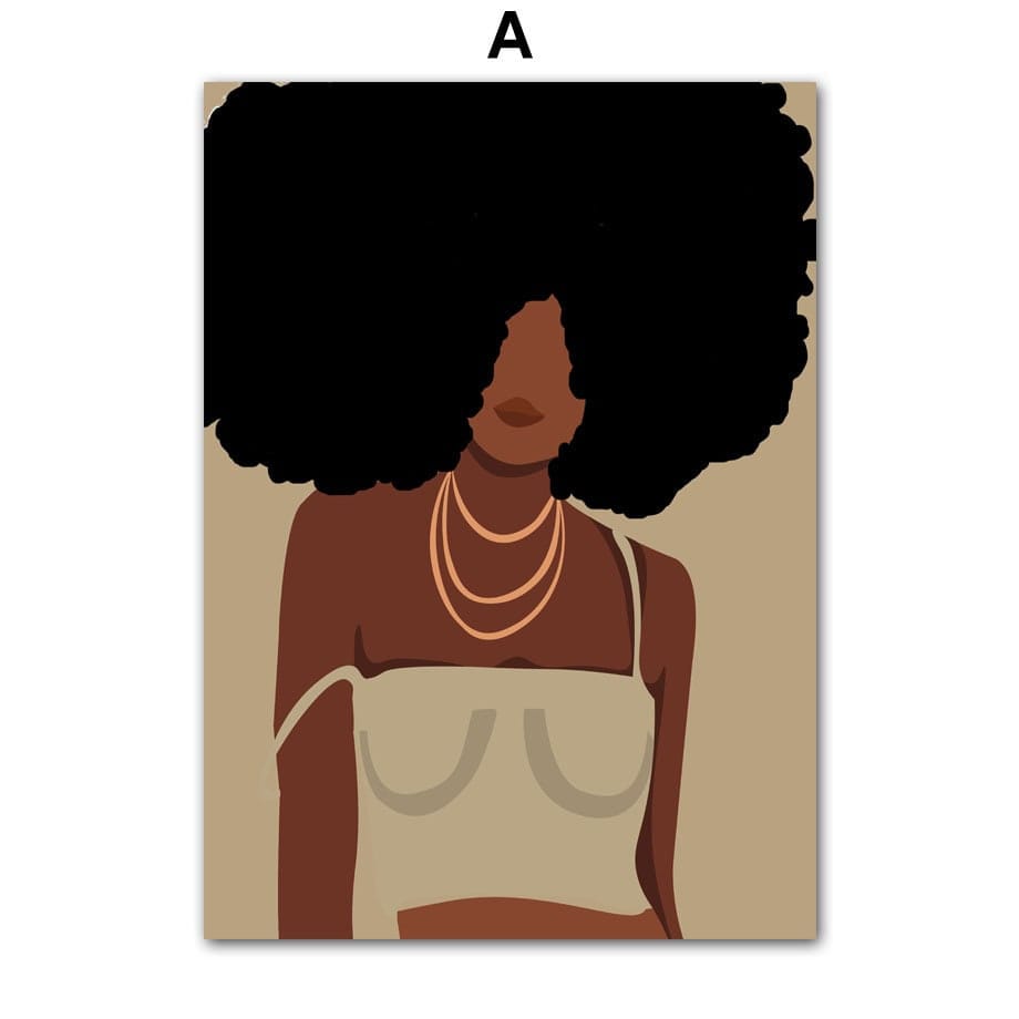 Poster Hip Hop Schmuck Mode Mädchen Schwarz – Urbanes Wandbild für Wohnzimmer & Schlafzimmer · Street Art Deko ohne Rahmen