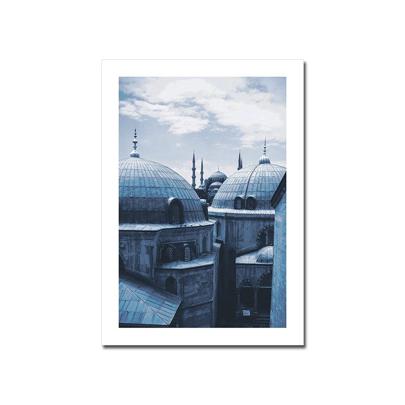 Poster Istanbul Sultan-Ahmet Moschee – Blaue Moschee Wandbild für Wohnzimmer & Schlafzimmer · Ästhetische Wanddeko ohne Rahmen