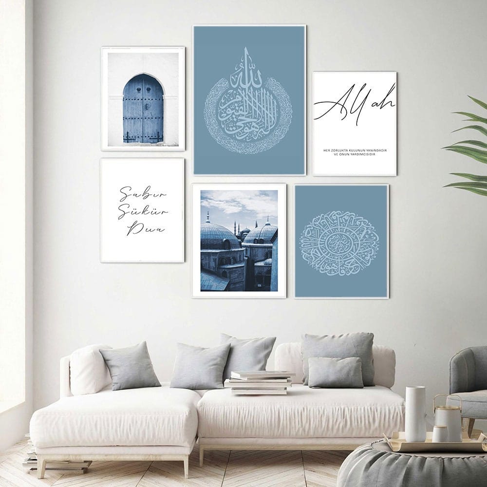 Poster Istanbul Sultan-Ahmet Moschee – Blaue Moschee Wandbild für Wohnzimmer & Schlafzimmer · Ästhetische Wanddeko ohne Rahmen