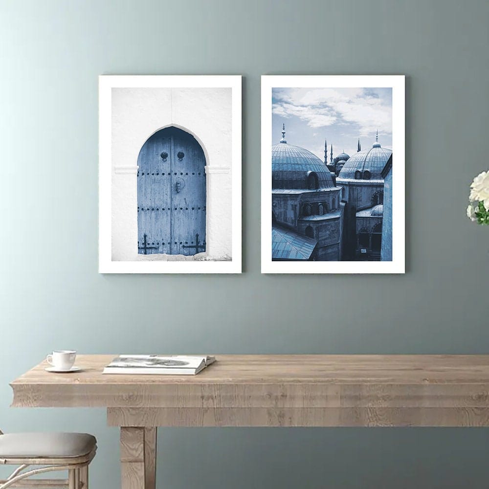 Poster Istanbul Sultan-Ahmet Moschee – Blaue Moschee Wandbild für Wohnzimmer & Schlafzimmer · Ästhetische Wanddeko ohne Rahmen