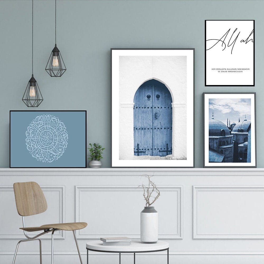 Poster Istanbul Sultan-Ahmet Moschee – Blaue Moschee Wandbild für Wohnzimmer & Schlafzimmer · Ästhetische Wanddeko ohne Rahmen