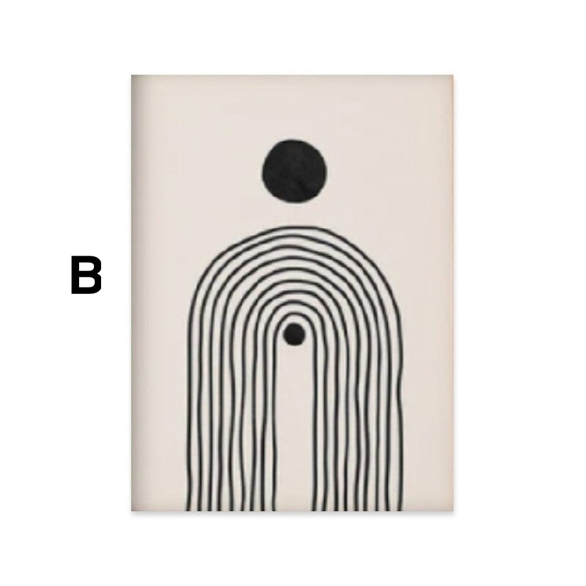 Poster Body and Face Line Art as Decoration Print Unframed