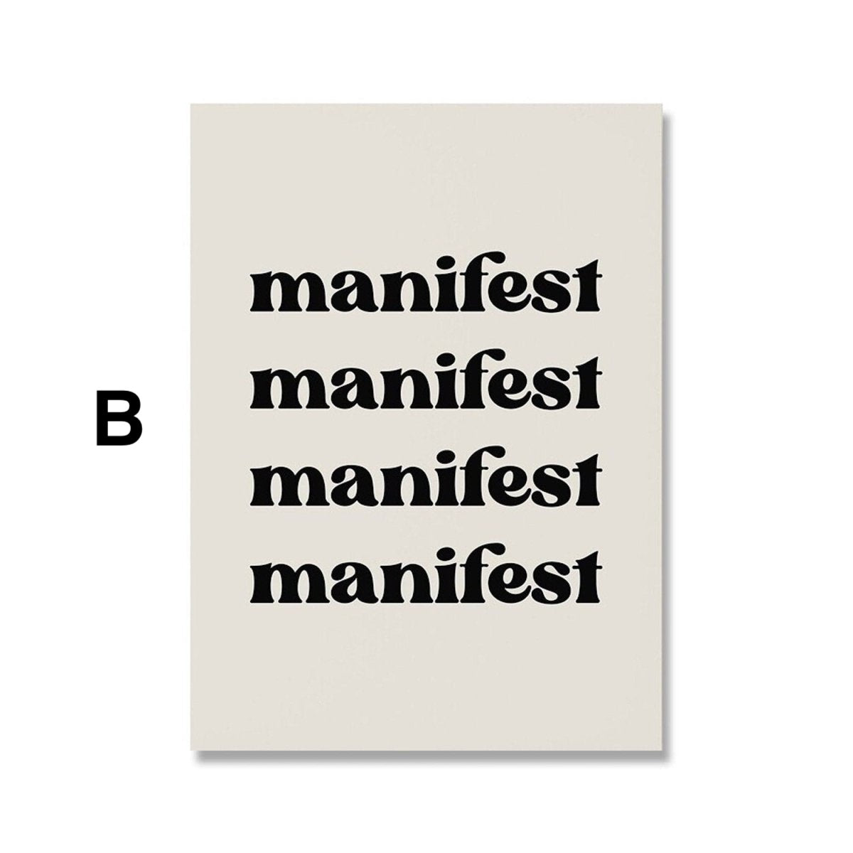 Poster Manifestierung Power Energie – Motivations Wandbild für Wohnzimmer & Schlafzimmer · Ästhetische Wanddeko ohne Rahmen