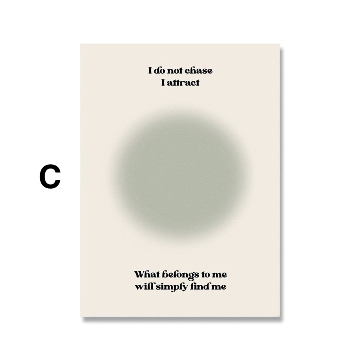 Poster Manifestierung Power Energie – Motivations Wandbild für Wohnzimmer & Schlafzimmer · Ästhetische Wanddeko ohne Rahmen