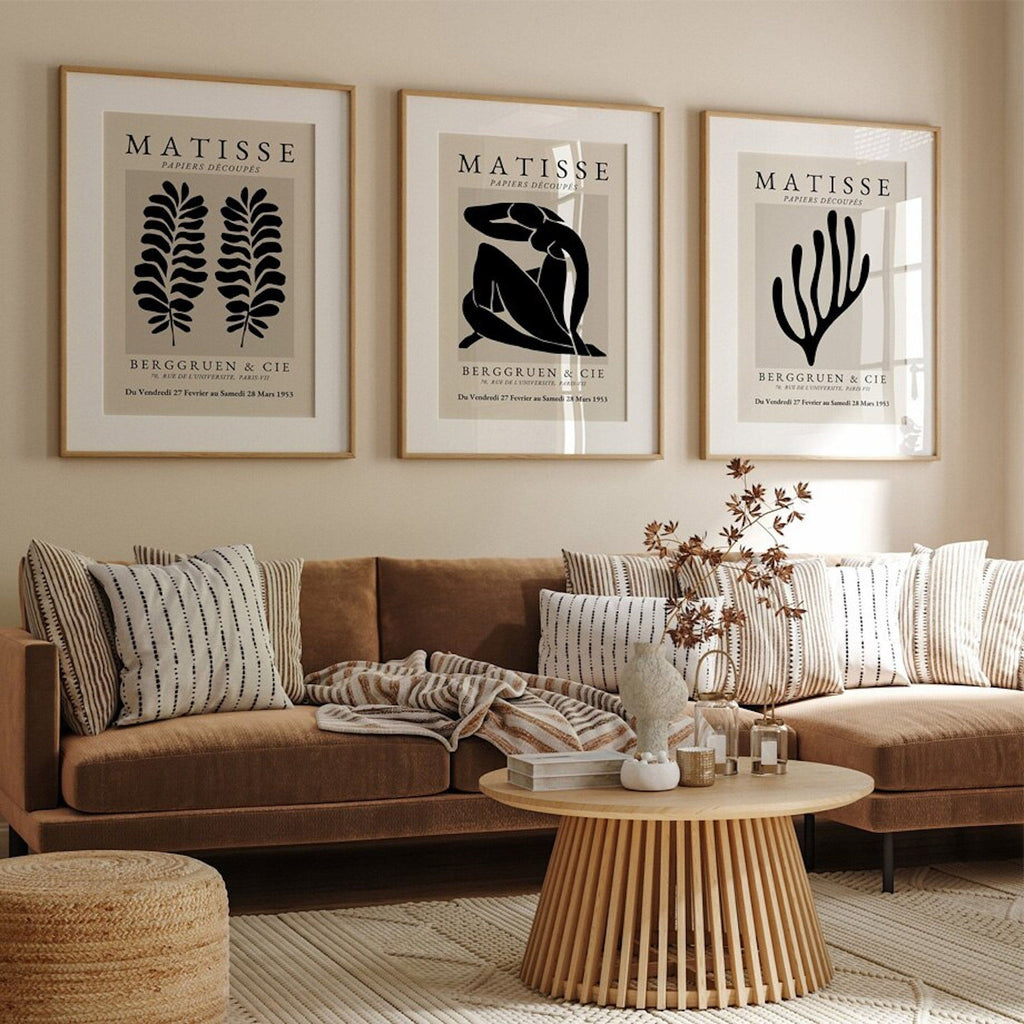 Abstraktes Poster im Matisse-inspirierten Stil – Modernes Wandbild für Wohnzimmer & Schlafzimmer · Ästhetische Wanddeko ohne Rahmen